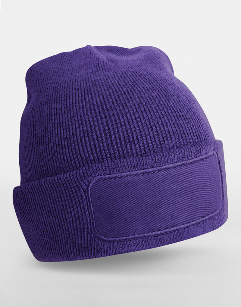 Chargez l'image dans la visionneuse de la galerie, Bonnet doublé avec patch rectangulaire personnalisable – BEECHFIELD BF445.