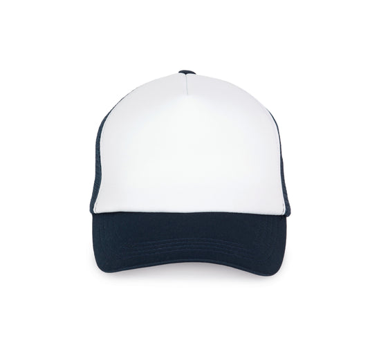 casquette trucker blanche et bleu personnalisable