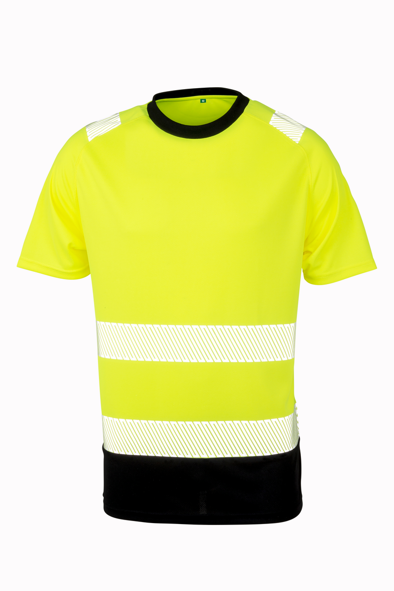 Chargez l'image dans la visionneuse de la galerie, T-shirt de sécurité RESULT R502X jaune fluorescent et noir