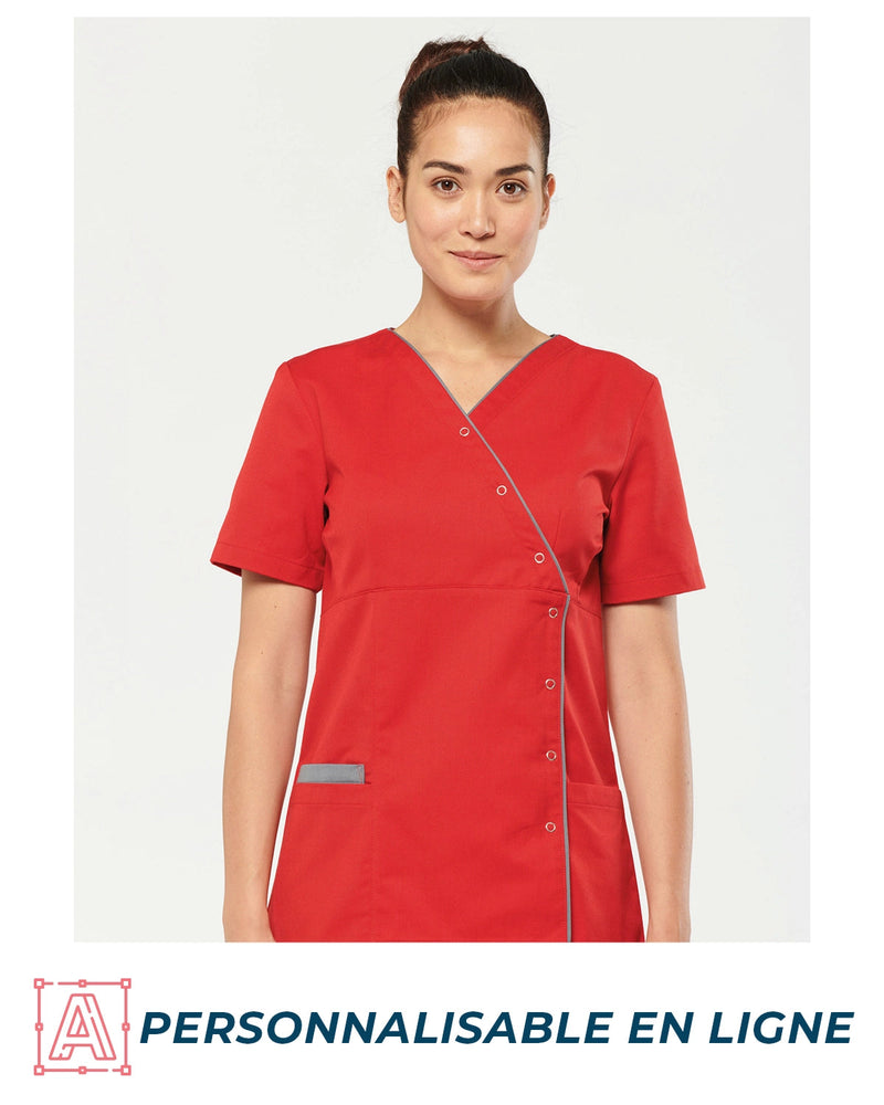 Chargez l'image dans la visionneuse de la galerie, blouse de travail polycoton femme personnalisable