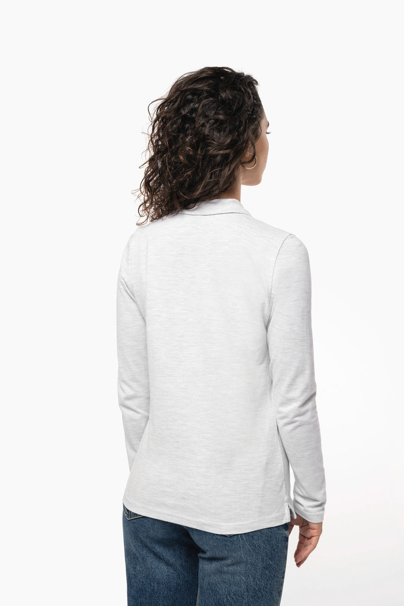 Chargez l'image dans la visionneuse de la galerie, Polo manches longues Femme logoté