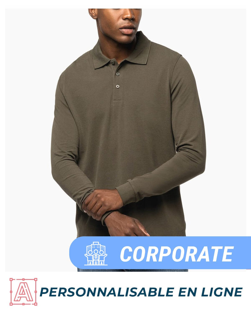 Chargez l'image dans la visionneuse de la galerie, Polo manches longues homme logoté