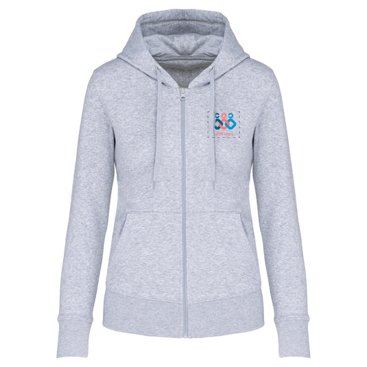✏️ SWEAT À CAPUCHE ZIPPÉ FEMME