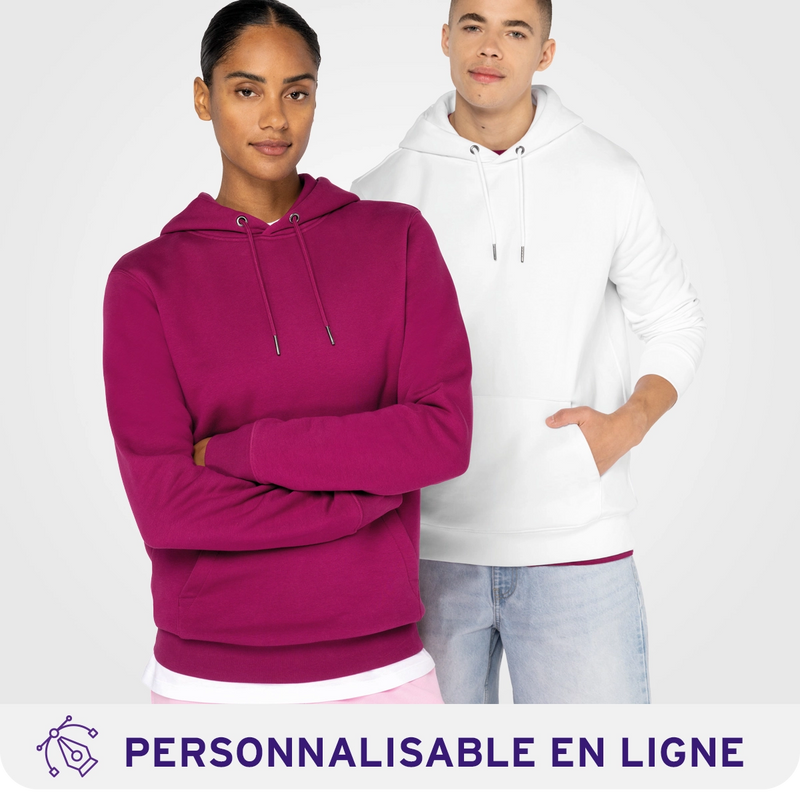 Chargez l'image dans la visionneuse de la galerie, Sweat shirt à capuche unisexe bio personnalisable