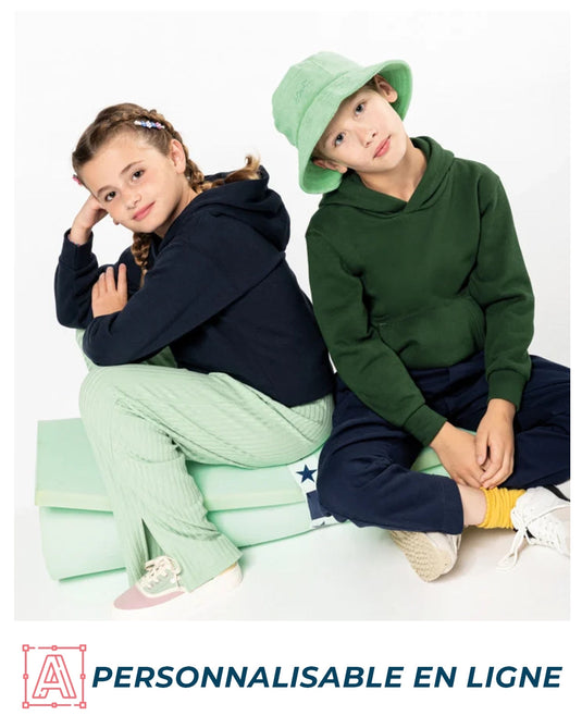 sweat shirt  capuche enfant personnalisable