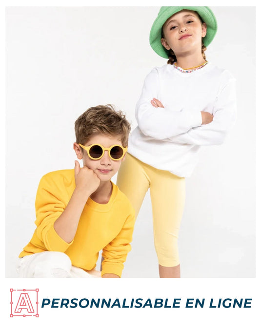 sweat shirt enfant col rond personnalisable