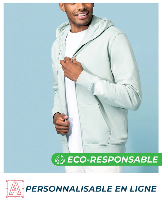 ✏️  SWEAT-SHIRT ZIPPÉ À CAPUCHE HOMME PERSONNALISÉ