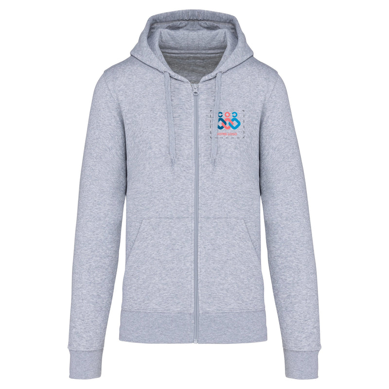 Chargez l'image dans la visionneuse de la galerie, Sweat zippé à capuche homme Bio