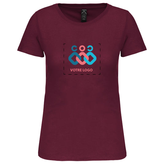 ✏️T-SHIRT COL ROND FEMME À PERONNALISER