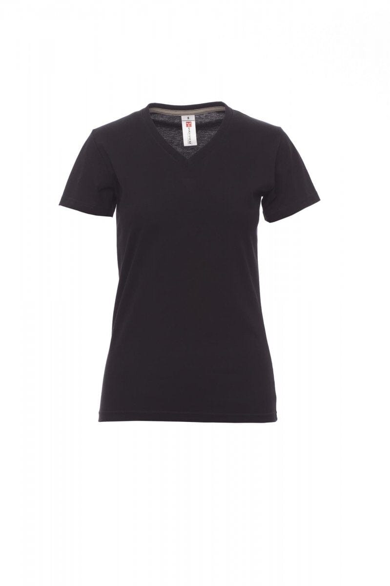 Chargez l'image dans la visionneuse de la galerie, T-shirt Col V Femme logoté