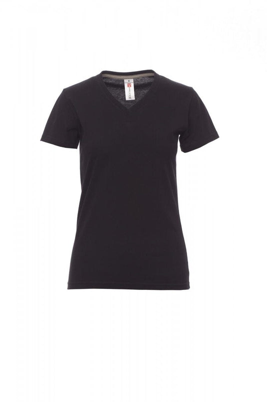 T-shirt Col V Femme logoté