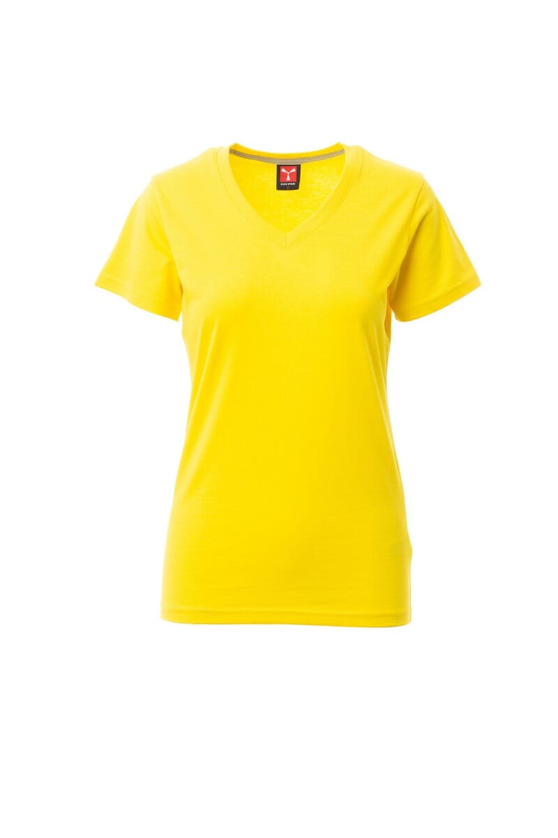 Chargez l'image dans la visionneuse de la galerie, T-shirt Col V Femme logoté