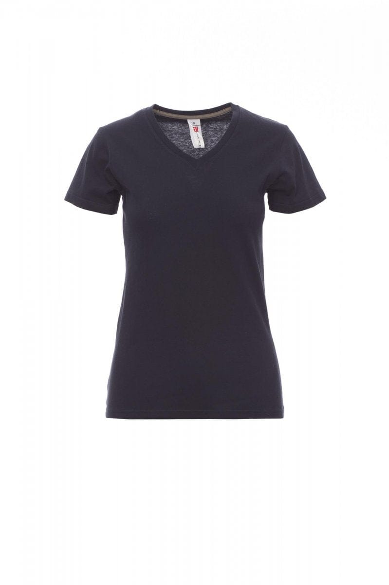 Chargez l'image dans la visionneuse de la galerie, T-shirt Col V Femme logoté