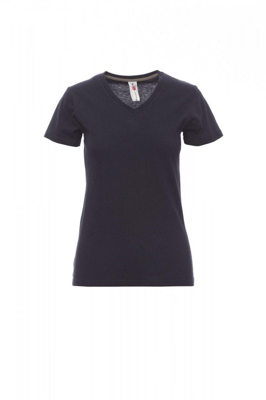 T-shirt Col V Femme logoté