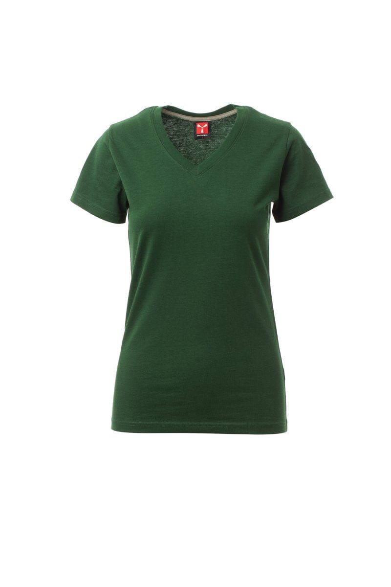 Chargez l'image dans la visionneuse de la galerie, T-shirt Col V Femme logoté