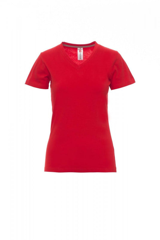 T-shirt Col V Femme logoté
