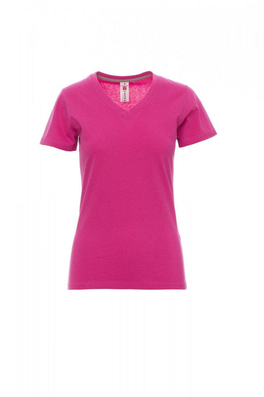T-shirt Col V Femme logoté