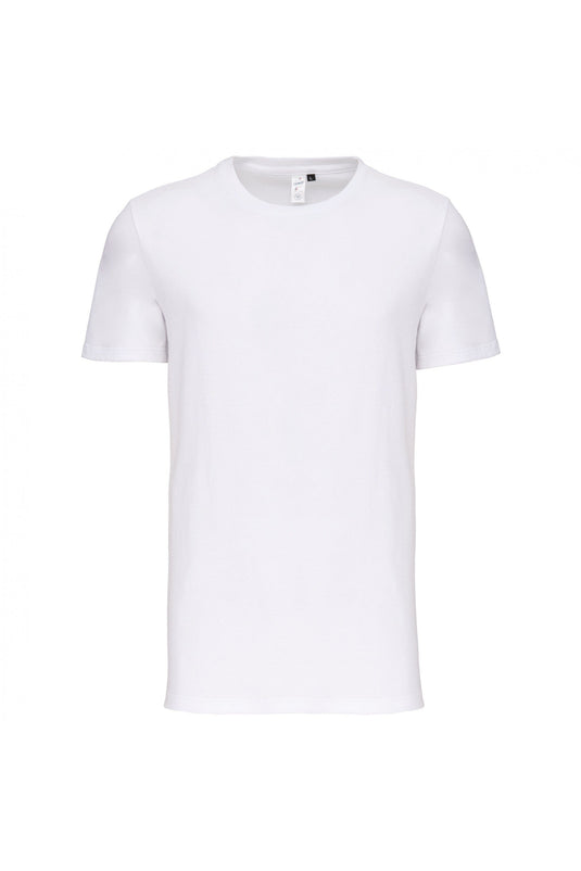tee shirt homme col rond made in france personnalisable blanc