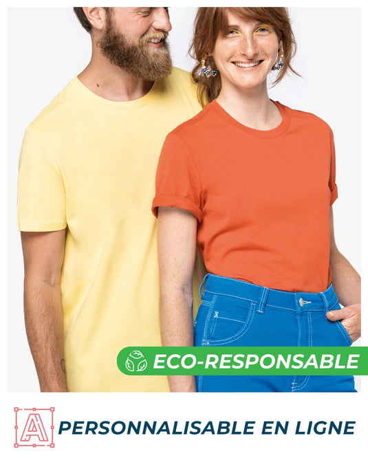 Tee shirt unisexe 155 grammes eco responsable personnalisable