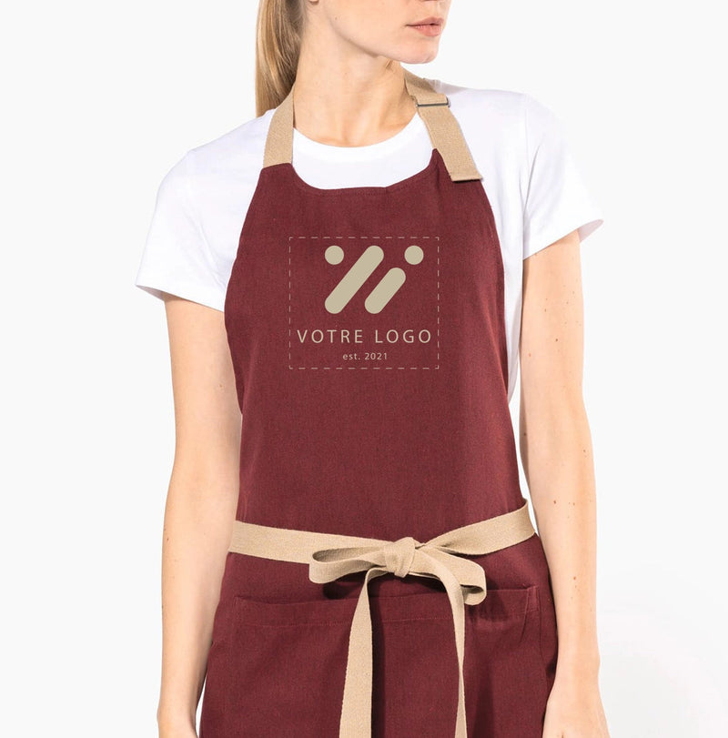 Chargez l'image dans la visionneuse de la galerie, Tablier avec poche écoresponsable personnalisé