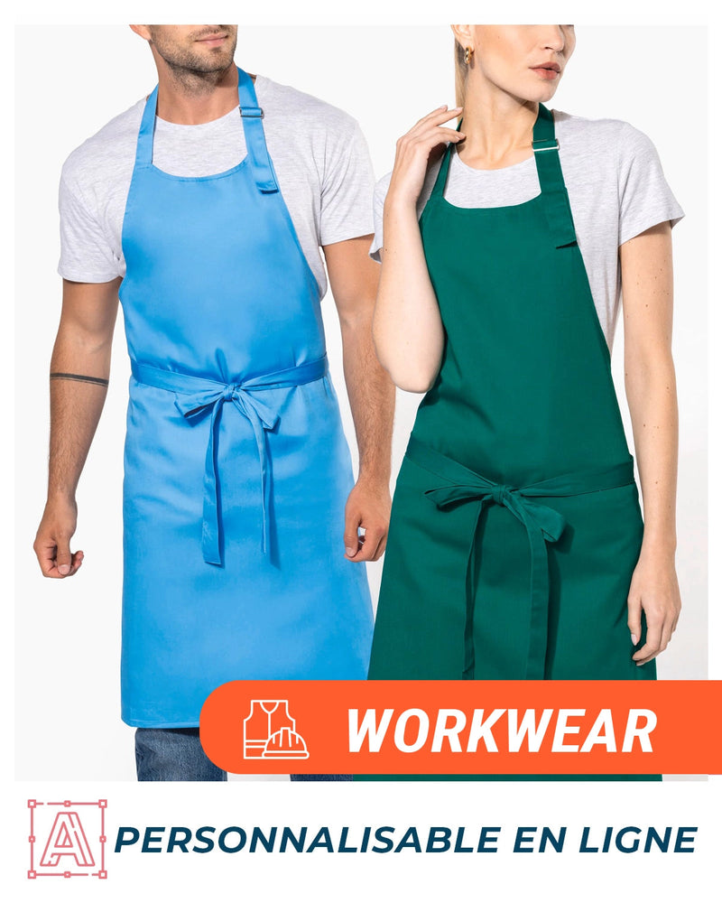 Chargez l'image dans la visionneuse de la galerie, Tablier kariban k8000 port par un couple