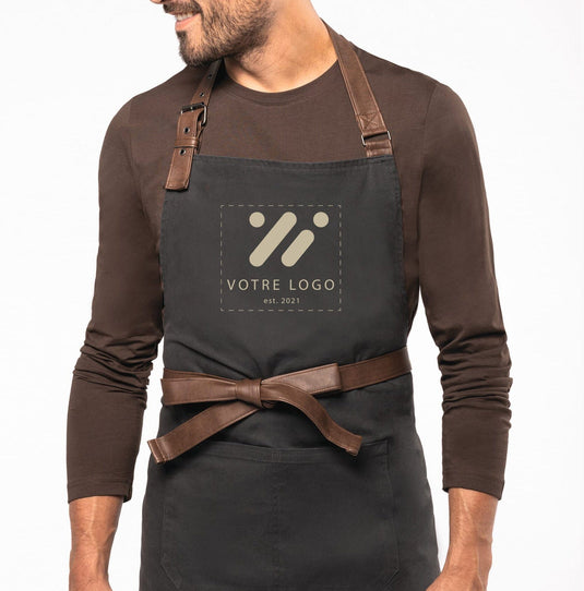 Tablier Vintage Long avec poche logoté