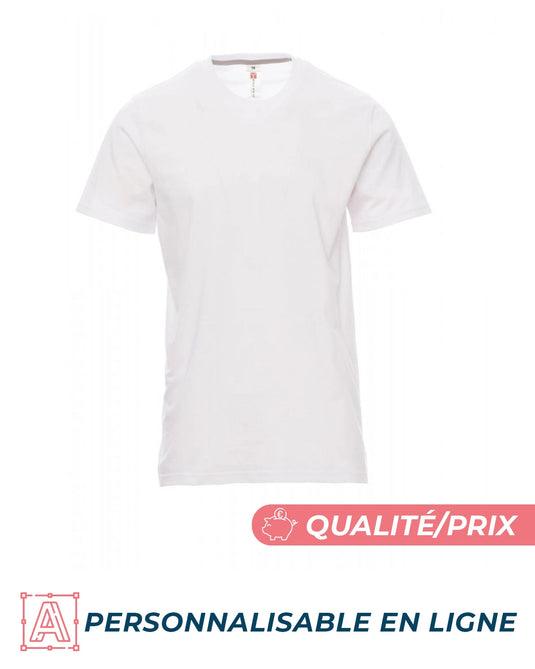tee shirt blanc coton personnalisable