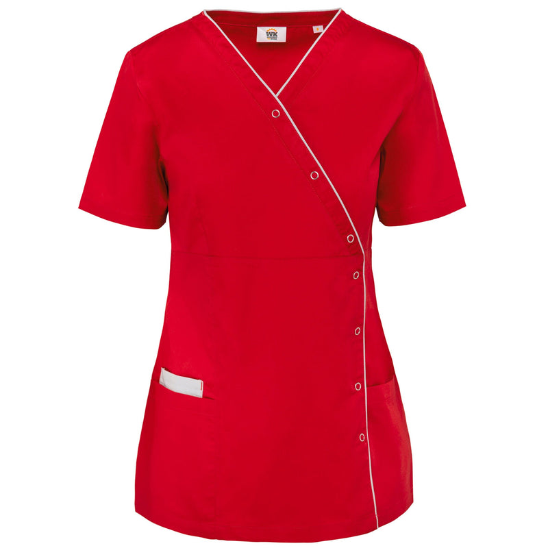 Chargez l'image dans la visionneuse de la galerie, blouse de travail polycoton femme personnalisable rouge