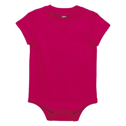 body bébé personnalisable fushia