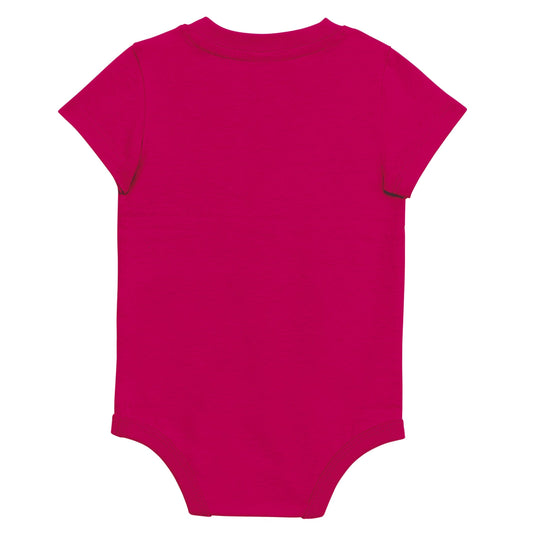 vue de dos du body bébé personnalisable fushia
