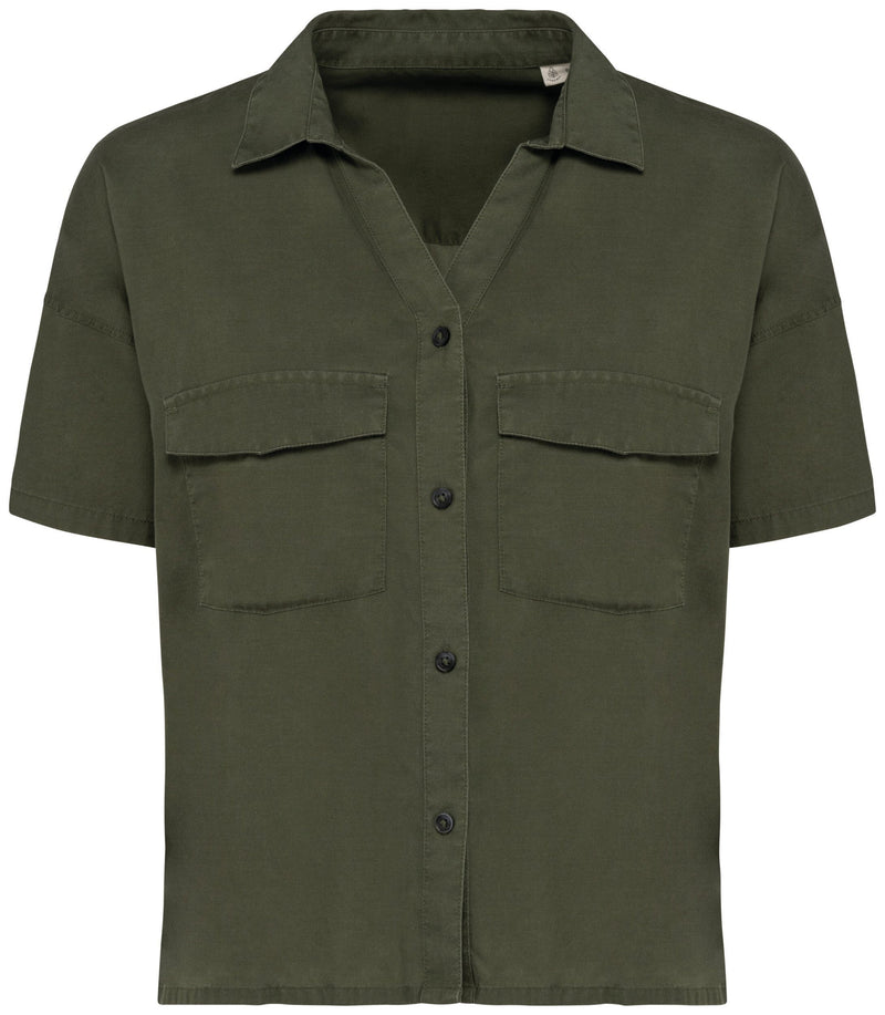 Chargez l'image dans la visionneuse de la galerie, Chemise oversize Lyocell TENCEL femme / NATIVE SPIRIT NS514