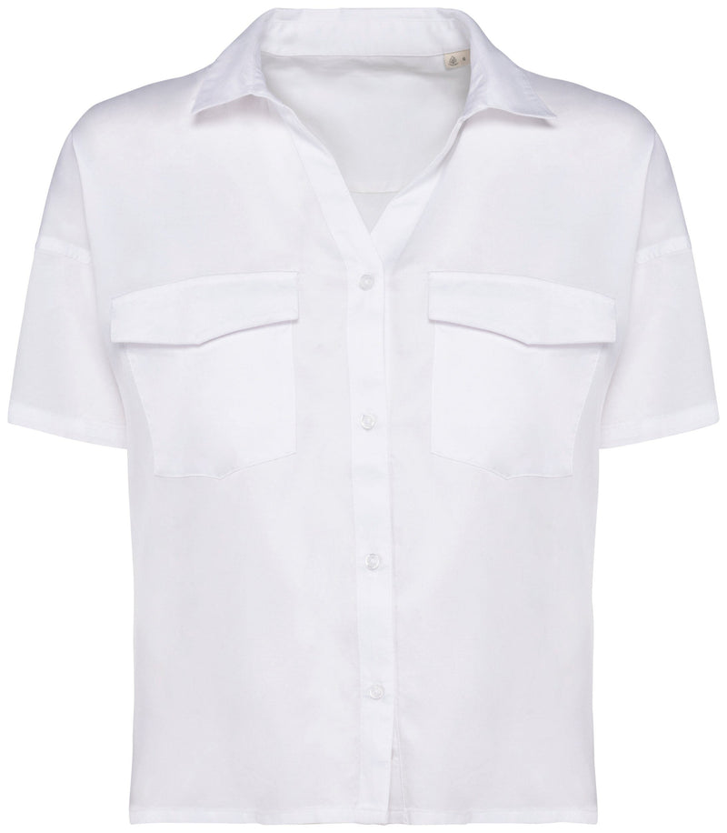 Chargez l'image dans la visionneuse de la galerie, Chemise oversize Lyocell TENCEL femme / NATIVE SPIRIT NS514