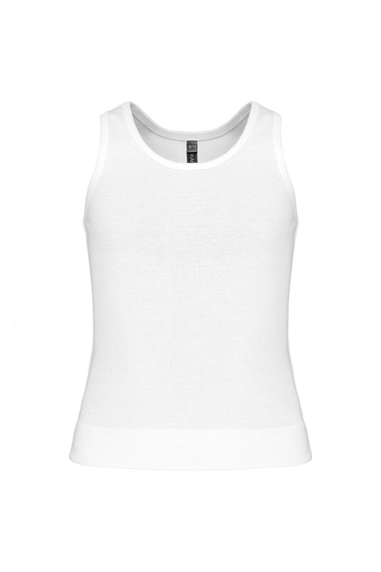 débardeur fille personnalisable blanc