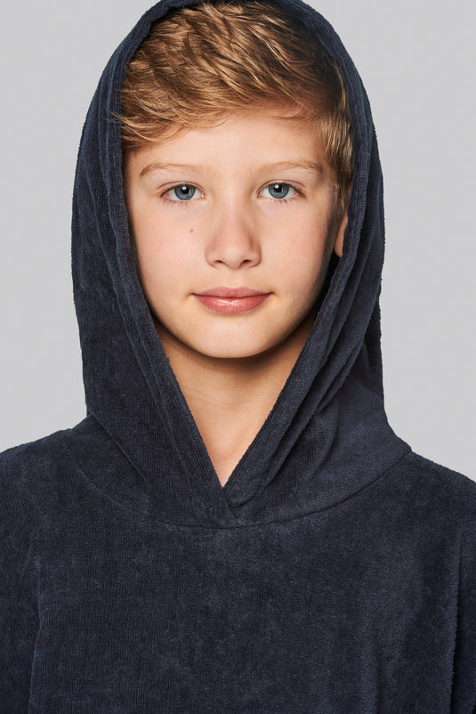 Poncho éponge à capuche enfant brodé - BIO _ Impression_Nantes_Saint_Nazaire