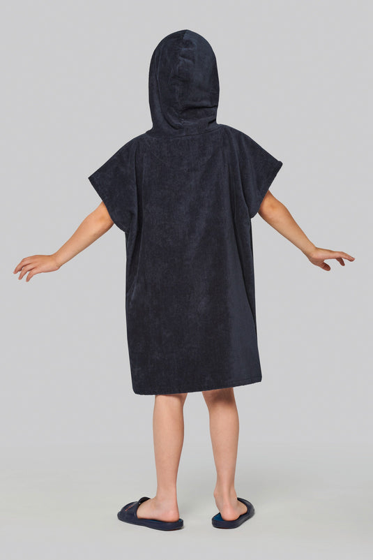 Poncho éponge à capuche enfant brodé - BIO _ Impression_Nantes_Saint_Nazaire
