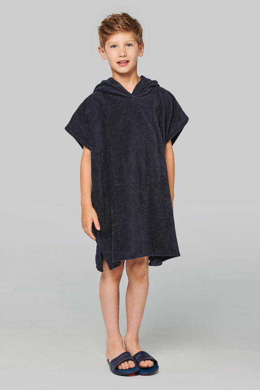 Poncho éponge à capuche enfant brodé - BIO _ Impression_Nantes_Saint_Nazaire