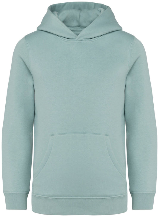 sweat à capuche enfant coton bio personnalisable vert