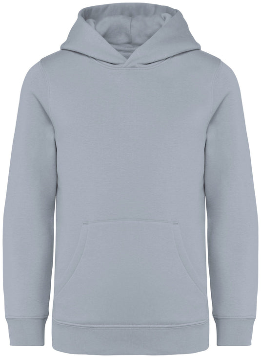 sweat à capuche enfant coton bio personnalisable gris