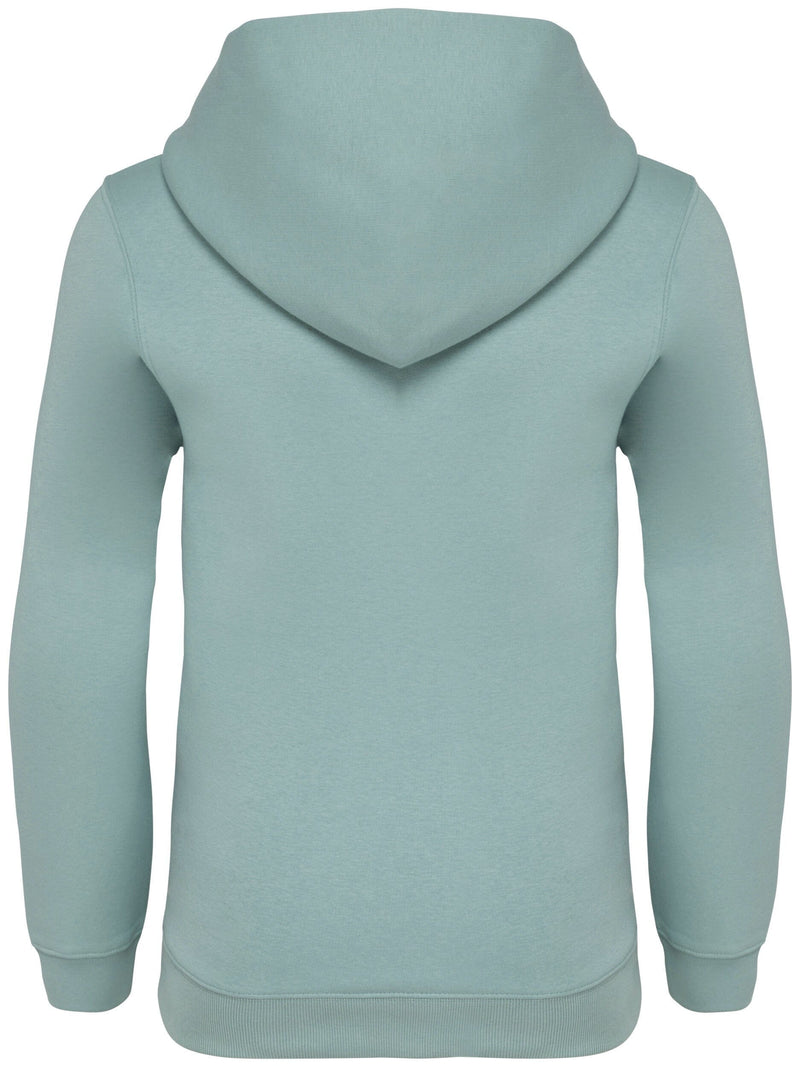 Chargez l'image dans la visionneuse de la galerie, dos du sweat à capuche enfant coton bio personnalisable vert