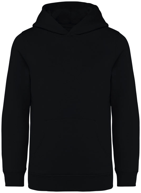 sweat à capuche enfant coton bio personnalisable noir