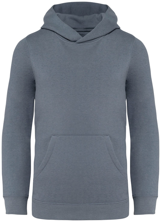 sweat à capuche enfant coton bio personnalisable gris