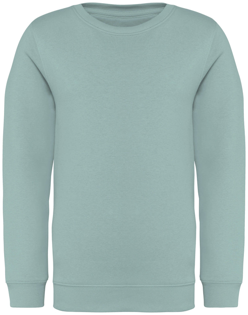 Chargez l'image dans la visionneuse de la galerie, sweat enfant col rond coton bio personnalisable vert