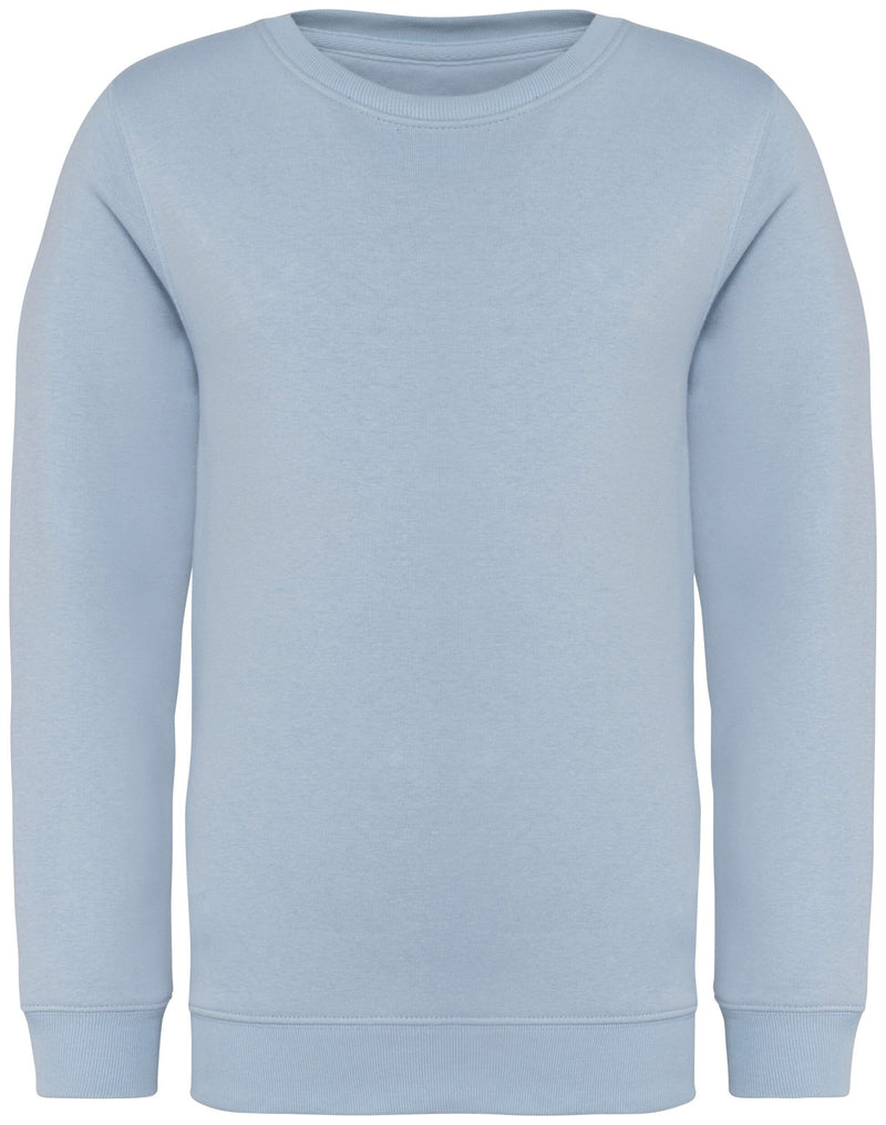 Chargez l'image dans la visionneuse de la galerie, sweat enfant col rond coton bio personnalisable bleu