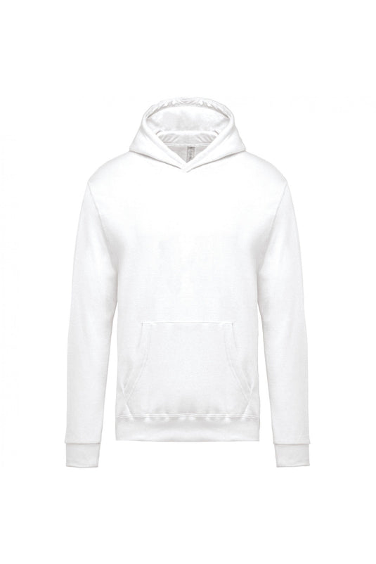 sweat shirt capuche enfant personnalisable blanc