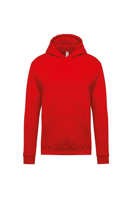 sweat shirt capuche enfant personnalisable rouge