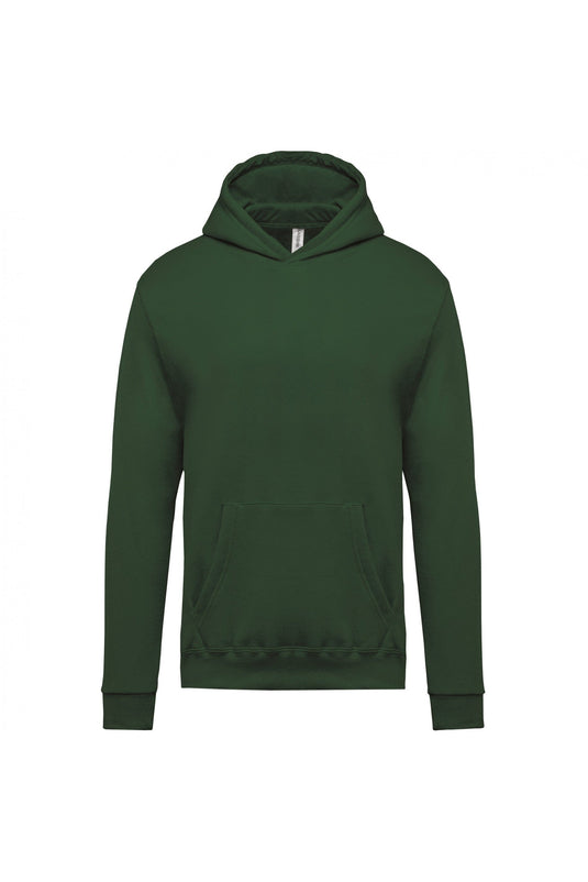 sweat shirt capuche enfant personnalisable vert