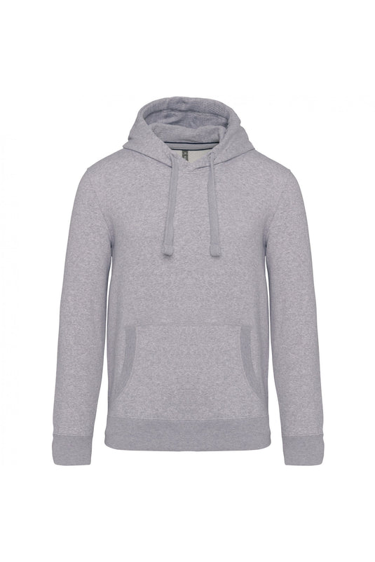 sweat shirt capuche homme personnalisable gris chiné