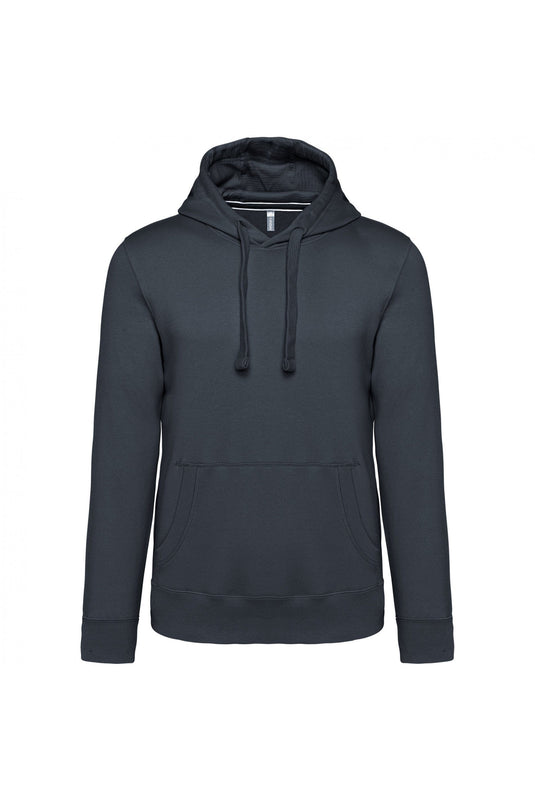 sweat shirt capuche homme personnalisable gris foncé