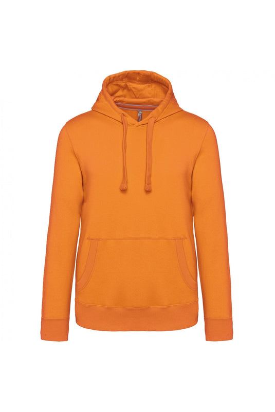 sweat shirt capuche homme personnalisable orange