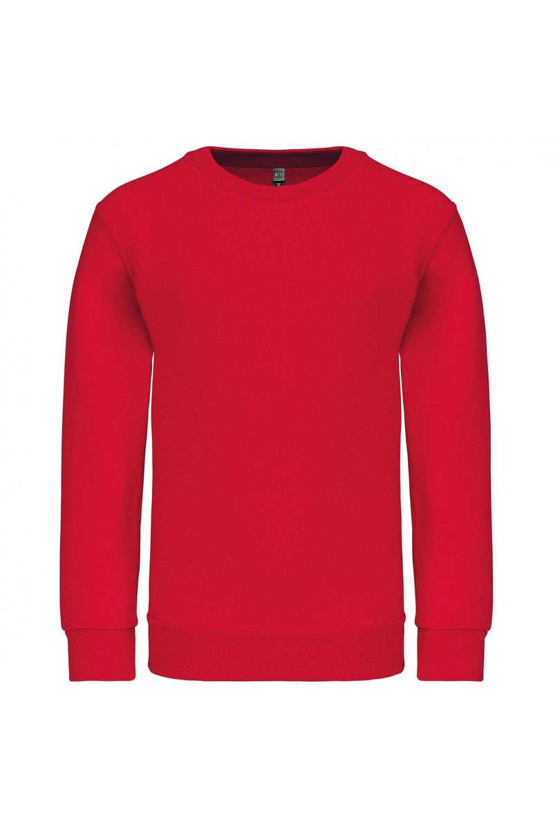 Chargez l'image dans la visionneuse de la galerie, sweat shirt enfant col rond personnalisable rouge